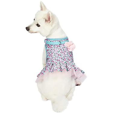 Imagem de Coleção Blueberry Pet 10+ Padrões Feitos Bem Floral – Coleiras para Cães, Arreios, Correias, Vestidos ou BrinquedosBlueberry Pet Harness Dress - (14" - 16") Chest Girth