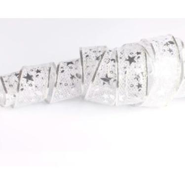 Imagem de Pisca Pisca Natal Fita Aramada Enfeite 3m/ 5m 50 Leds Branco Frio Branco Quente Rgb Dupla Face(Prata,5M Branco Frio)