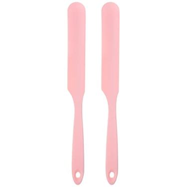 Imagem de Generic Espátula de silicone 24 cm reutilizável antiaderente flexível para resina epóxi pintura líquida artes DIY artesanato, rosa
