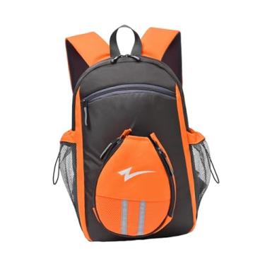 Imagem de Generic Mochila de tênis de mesa, bolsa de transporte para raquete, equipamento de treinamento, mochila profissional prática para tênis, para atletas adultos, Cinza