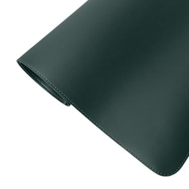 Imagem de Mouse Pad Desk Pad Grande Escritório Ergonômico Mesa em Couro Ecológico Office 90x40cm 70x30cm(70x30 - Verde)