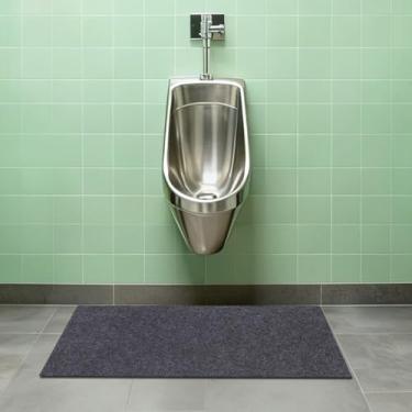 Imagem de Tapetes de mictório, tapetes de mictório desodorizantes — suporte antiderrapante e impermeável, materiais absorventes/impermeáveis, tapetes comerciais para banheiro masculino, reutilizável/lavável (61