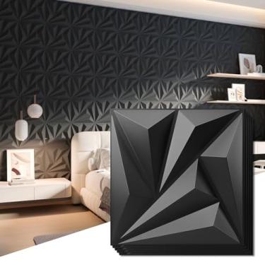 Imagem de Art3d Pacote com 20 painéis de parede 3D decorativos 11,8 x 11,8 polegadas cobrindo 19 pés quadrados - Painéis de parede de PVC com cola para decoração de interiores, sala de estar, escritório e casa