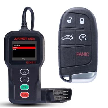 Imagem de ATPSTOGO Kit de substituição de chaveiro DIY compatível com Dodge Charger Chrysler 300 Journey Dart 2011-2017 Controle remoto de entrada sem chave FCC ID: M3N-40821302 5 botões