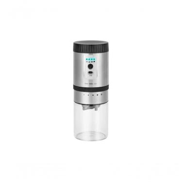 Imagem de Moedor De Café Elétrico Automático Recarregável Usb Recipiente Em Vidro Com Tampa