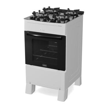 Imagem de Fogão 4 Bocas A Gás Realce Smart Glass CR223 Branco Bivolt