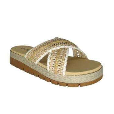 Imagem de Tamanco Plataforma Via Bella em Tecido-Feminino