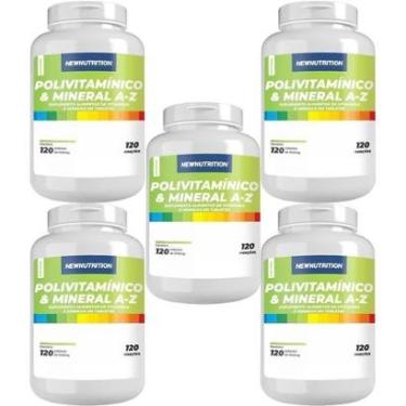 Imagem de Kit 5X Polivitamínico & Mineral A-Z - 120 Tabletes - NewNutrition-Masculino
