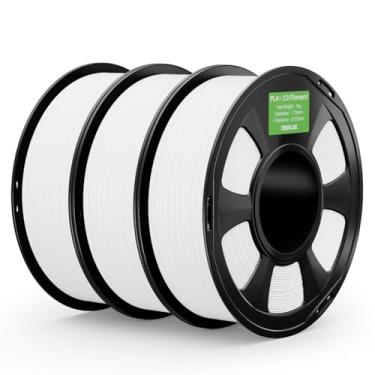 Imagem de DEEPLEE Filamento PLA+ 2.0 1,75 mm, filamento de impressora 3D de resistência mais forte, branco 3 kg, filamento de impressora 3D PLA Plus atualizado, filamento PLA+ de alta velocidade para a maioria