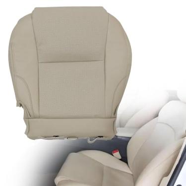 Imagem de GXARTS Tampa de assento de substituição inferior do lado do motorista couro perfurado bronze compatível com Lexus IS250 IS350 2006 2007 2008 2009 2010 2011 2012 2013