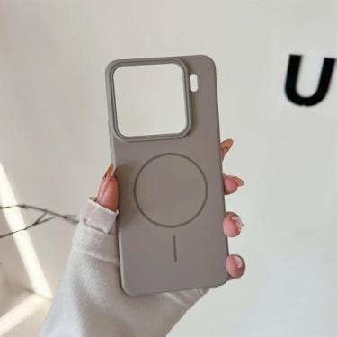 Imagem de Capa fina de carregamento sem fio para Xiaomi Redmi 15 14 13 Ultra K80 K70 Note13 Pro, capa rígida de PC fosca, cinza titânio, para Redmi K70