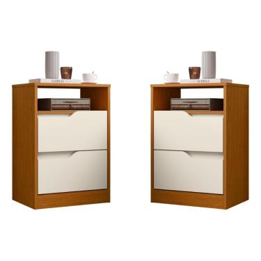 Imagem de Conjunto Mesas De Cabeceira Ampére Cinamomo Off White