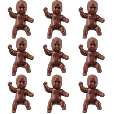 Imagem de ZZYFGH 48 PCS King Cake Babies, 1.2 Inch Mini Babies Tiny Baby for Shower Game, My Water Broke Ice Cube Game, King Cake Baby for Party Decorations（Black）
