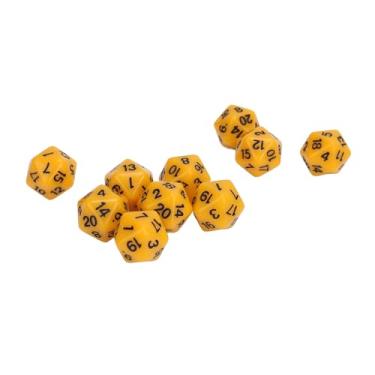 Imagem de RiToEasysports Conjunto de Dados Dnd, Conjunto de Dados Poliédricos para RPG de Dungeons and Dragons - 10pcs de Plástico Leves de 20 Lados para Jogos de Mesa e Aprendizado de Matemática (#6)