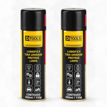 Imagem de Kit 02 Óleos Desengripantes Spray Lubrificante e Anticorrosivo Industrial e Residencial 300ml - Dtools
