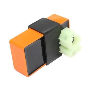 Imagem de Bobina de ignição retificadora de 6 pinos para caixa CDI AC, compatível com motores GY6 de 50cc e 125cc, ciclomotores, scooters, ATVs e karts (vela de ignição).