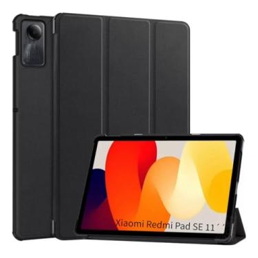 Imagem de Capa Magnética Anti Impacto Compatível Xiaomi Redmi Pad Se 11 Polegadas 2023 Case Flip Para Tablet Capa Para Xiaomi Pad Se 11 (preto)