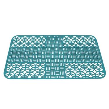 Imagem de AYNEFY Tapete de Pia de Cozinha de Silicone, Protetor de Drenagem Anti-calor e Anti-riscos, Grade Inferior Antiderrapante para Pratos, Potes e Panelas, Tapete de Chuveiro de Banheira (Verde)