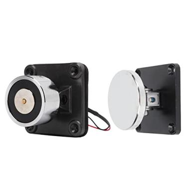 Imagem de KIMISS Suporte de Porta Eletromagnético de Proteção contra Incêndio para Portas de Vidro - Montado na Parede, Design Normalmente Aberto, Dispositivo de Emergência à Prova de Fumaça