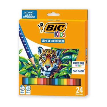 Imagem de Lápis de Cor 24 Cores Kids Premium Bic