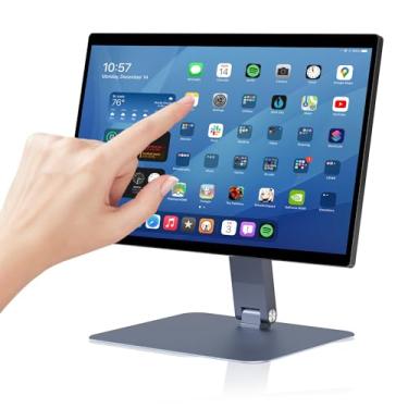 Imagem de Painel industrial de 15,6 polegadas PC sem ventoinha, computador com tela sensível ao toque Android 12 com suporte VESA pivotante robusto RK3399, 4GB RAM 64GB ROM, 1080P IPS, USB 3.0, Gigabit Ethernet