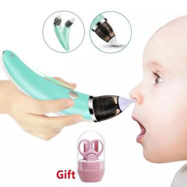 Imagem de Baby Aspirador Nasal Aspirador Nariz Elétrico Verde - DCXAM