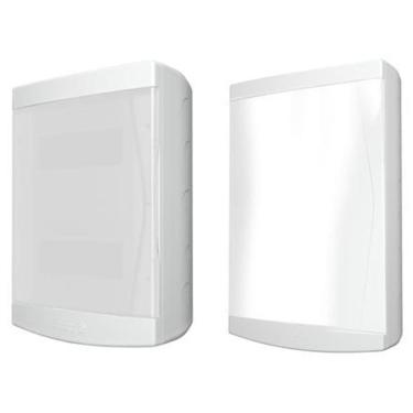 Imagem de Quadro de Distribuição Sobrepor para 12/16 Disjuntores com Barramento Porta Branca - 33.04.858.0 - TIGRE