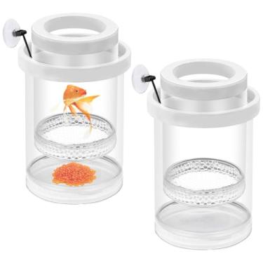 Imagem de Caixa de criador de 2 peças para tanque de peixes, tanque de isolamento de peixes, separador, caixa de criador de peixes para aquário, caixa de criador de guppy, aquário de bebê para camarão betta