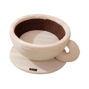 Imagem de Dualoai Cama Arranhadora para Gatos, Arranhador, Confortável, Multifuncional, Arranhador Engraçado para Gatos, Espreguiçadeira para Brincar, Descansar, Fazer, S