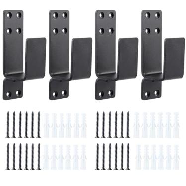 Imagem de Suporte de barricada de porta de metal resistente 2x4, barra aberta em forma de U para portas de jardim, garagens, armazéns, portões domésticos, reforço de segurança para evitar entrada não autorizada