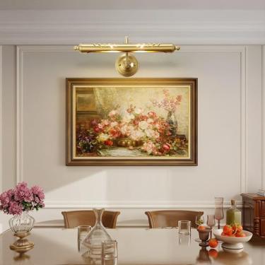 Imagem de Luminária de parede moderna em metal G9 com espelho, estilo linear, ideal para cabeceira, perfeita para exibir obras de arte emolduradas, quadros e pinturas em galerias. Possui braço articul