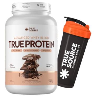 Imagem de Kit Whey Protein Advanced com Verisol 900g True Source + Coqueteleira Exclusiva (900g, Creamy Chocolate)