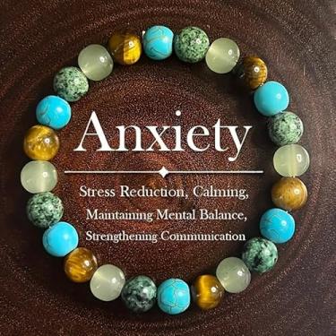 Imagem de Pulseira de atração para mulheres e homens, pedra natural, olho de tigre, contas elásticas feitas à mão, joias, dinheiro, riqueza, energia, cristal de cura, ioga, meditação, amizade, presente de Natal