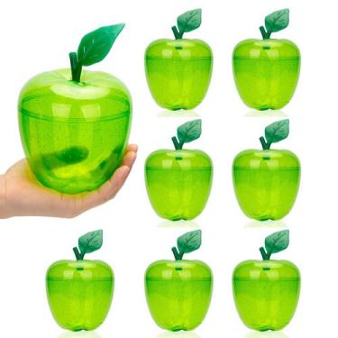 Imagem de Pack de 8 Contenedores de Manzana Grandes en Forma de Manzana Verde HA
