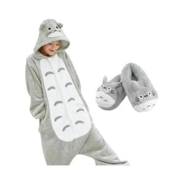 Imagem de Macacão Unissex Totoro, Pijamas De Animal De Desenho Animado, Fantasia