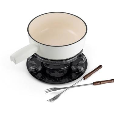 Imagem de Swissmar Conjunto de 9 Fondue de Queijo Lugano em Branco Fosco