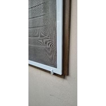 Imagem de Tela Para Janela Mosquiteiro Kit Completo 100X100,ela mosquiteiro para janela,mosquiteiro(BRANCO)