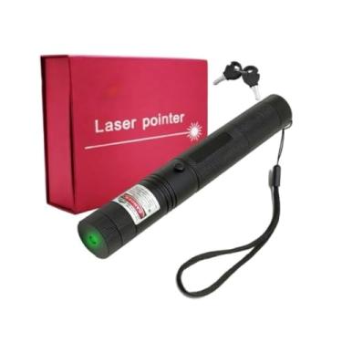 Imagem de Super Caneta Laser Pointer Verde 1000mw Ultra Forte Com Chave Trava Destrava 100km A Prova D'agua