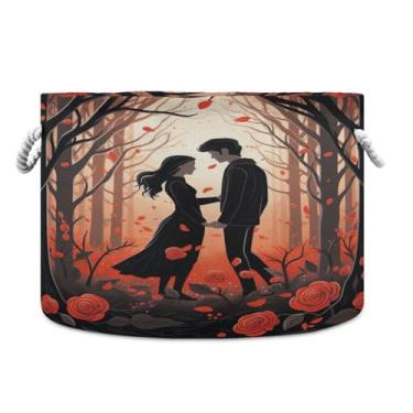 Imagem de WELLDAY Cesta de corda de algodão para bebês, para sala de estar, lavanderia, berçário, travesseiros, decoração de casa