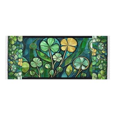 Imagem de Wassud Capas de lavadora e secadora de trevos, protetor de lavadora com sacos de armazenamento, capa de geladeira à prova de poeira com bolsos para lavanderia doméstica, cozinha, 120 x 55 cm