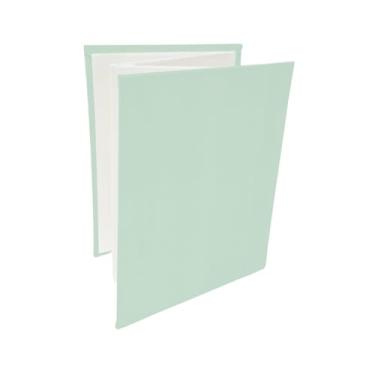Imagem de Álbum de fotos Ical, encadernação sanfona autocolante, folhas de papel especial branco, para 6 fotos 10x15cm vertical - linha Sanfonado - modelo verde-menta - 472