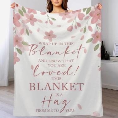 Imagem de Cobertor Healing Hug, cobertor felpudo de flores, cobertores de flanela ultramacios e aconchegantes cobertores de lã leves para cama, sofá, 127 x 152 cm