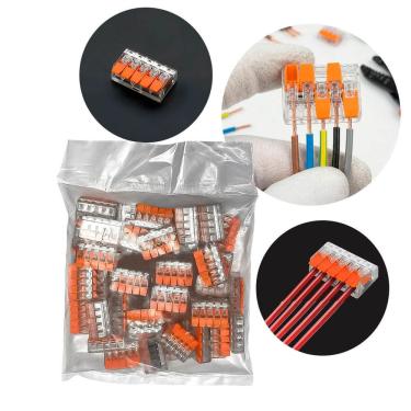 Imagem de Conector de Emenda 5 Vias Transparente 50 Unidades