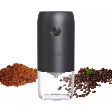Imagem de Moedor de Café Elétrico Portátil USB Recarregável, Automático, Sem Fio, Lâminas de Cerâmica, 300g, 13W, com Escova de Limpeza