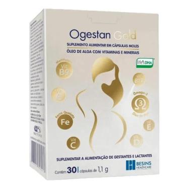 Imagem de Ogestan Gold Suplemento Vitaminas E Minerais 30 Caps Sabor Sem sabor -