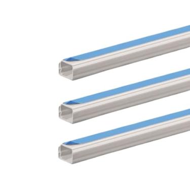 Imagem de Canaleta para Fio Adesiva Esconde Fios, Conector Emenda Organizadora de Cabos para Residência e Escritório Para Moradores e Profissionais(4 Metros)