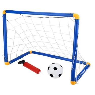 Imagem de Kit Trave Com Bola E Bomba Mini Golzinho Infantil - Zippy Toys