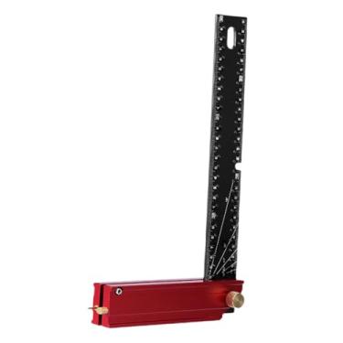 Imagem de Ｂｅｓｇａ Esquadro de carpinteiro em liga de alumínio para posicionamento e medição, ideal para construção civil e estruturas de madeira. Robusto versátil.