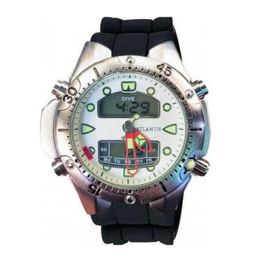 Imagem de Relógio Masculino Digital Atlanti Aqualand G3154B Catraca Giratória Re