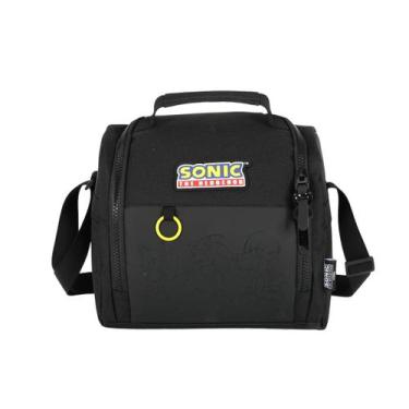 Imagem de Lancheira Sonic Térmica Juvenil Escolar Passeio Transversal Cor:Preto,